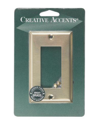 Creative Accents 9BS117 Bright Brass Steel Wallplate