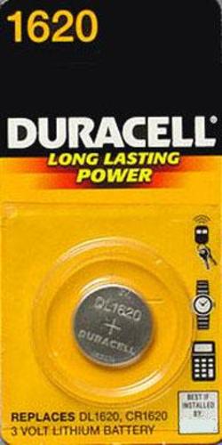Duracell DL1620BPK Security & Electronic Battery, 3 Volts