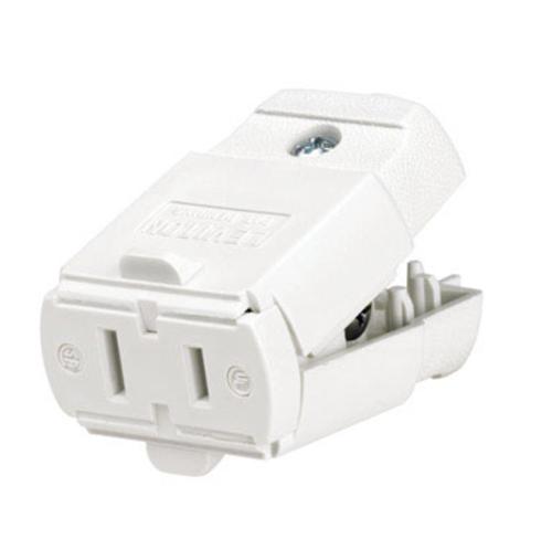 Leviton 00102-0WP Clamlite Connector, 15 Amp