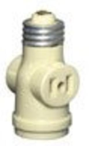 Leviton 1403-I 660 Keyless Lampholder, 2 Outlets, 15 Amp, 125 Volts