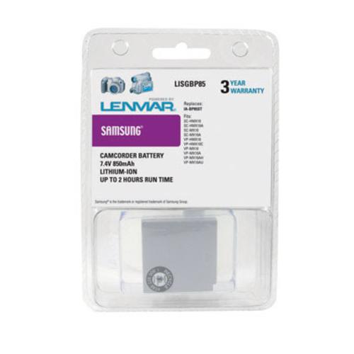 Lenmar LISGBP85 Lithium Ion Camcorder Battery, 7.4 volt