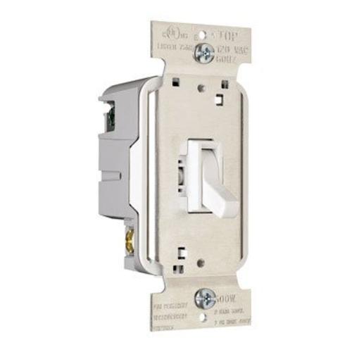 Pass & Seymour T600WV Trademaster Toggle Dimmer, 600 Watt, White