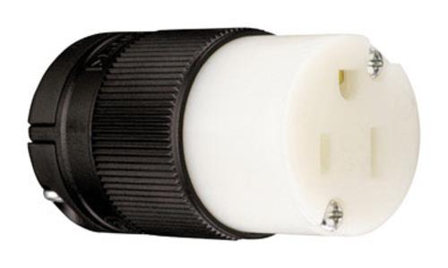 Pass & Seymour PS515CCLBCCV4 Clamp Lock Straight Blade Connector, 15 Amp, 125 volt