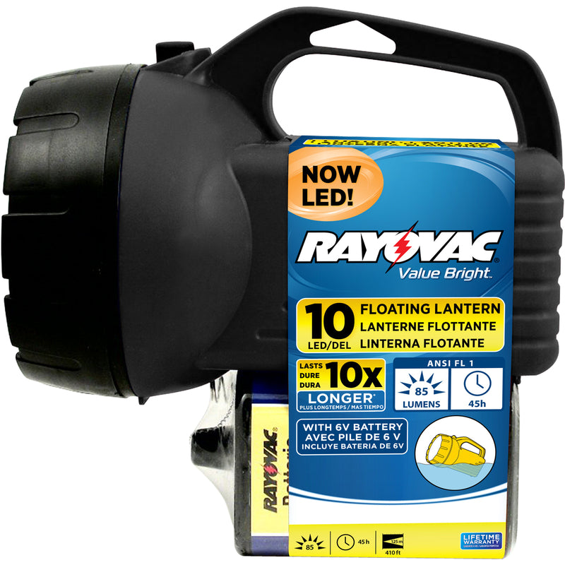 Rayovac BEPLN6V-BTA LED Floating Lantern, 6 Volt, Black