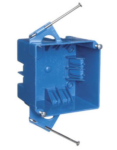 Carlon B432AR-UPC PVC Junction Blue Box With Nails, Blue, 32 Cu. In.