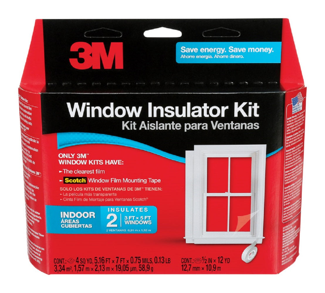 3M 2120W6 Window Film Insulator Kit, Clear, Plastic