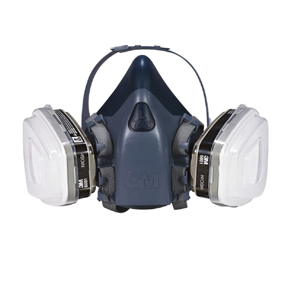 3M  7513PA1-A-PS Half Face Respirator, Large