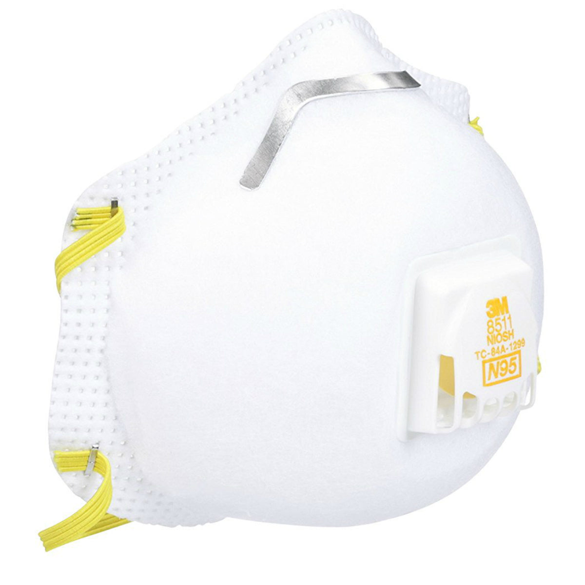 3M 8511 N95 Particulate Respirator Dust Mask with Cool Flow Valve, 10-Pack