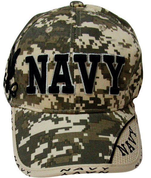 3DMilitaryWear 10077 US Navy Baseball Cap, Digital Camouflage