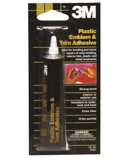 3M 3601 Emblem and Trim Liquid Automotive Adhesive, 1 oz