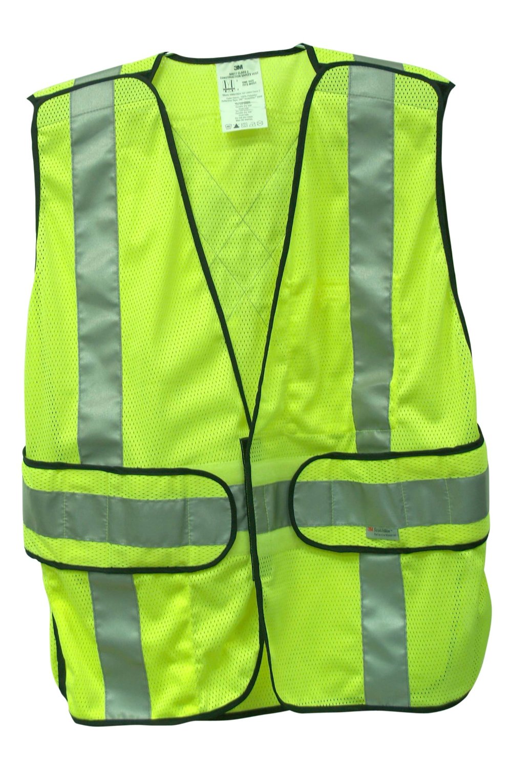 3M 94617-80030T Hi-Viz Contruction Vest, Yellow