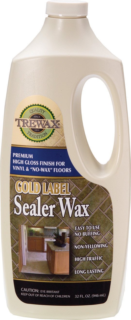 Trewax 887135027 Gold Label Gloss Sealer Wax, 1 Quarts
