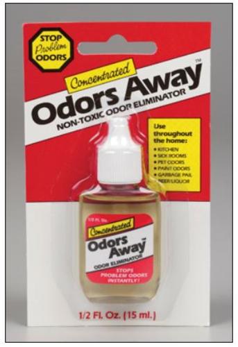Odors Away 71000 Liquid Air Freshener Unscented Bottle, 0.5Oz