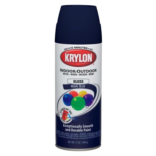 Krylon K05190101 Decorator Spray Enamel, 12 Oz, Regal Blue