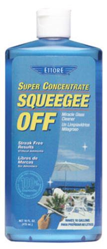 Ettore 30116 Squeegee-Off Concentrate Glass Cleaner, 16 Oz, Liquid