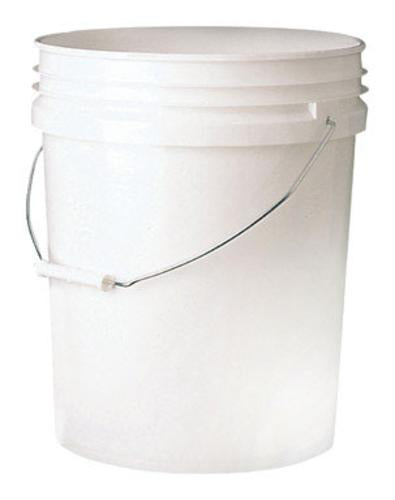 Leaktite 005G01WH300 Industrial Pail, White, 5 Gallon