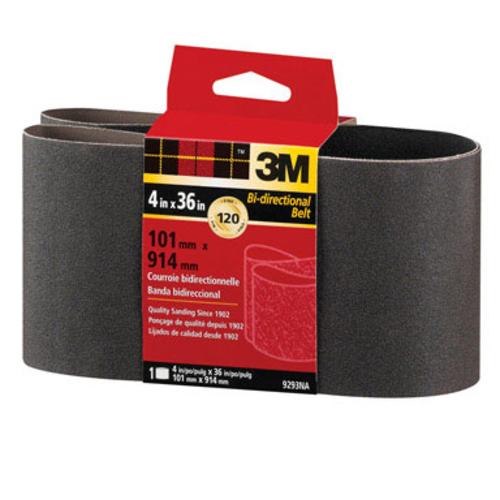 3M 9293NA Production Cloth Belts, 4" x 36", 120 Grit