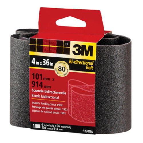 3M  9294NA Production Cloth Belts, 4" x 36", 80 Grit