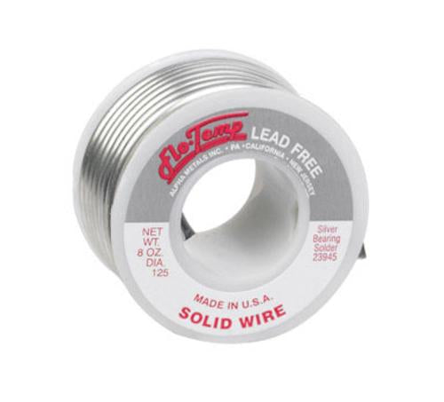 Alpha 23945 Flow-Temp Lead-Free Solid Wire Solder, 8 Oz
