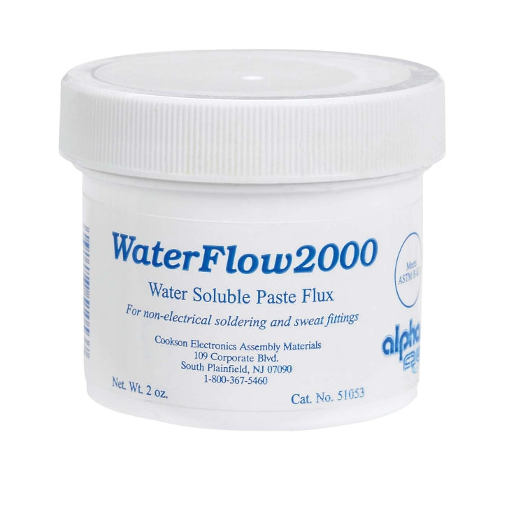 Alpha 51053 Waterflow 2000 Water Soluble Paste Flux, 2 Oz