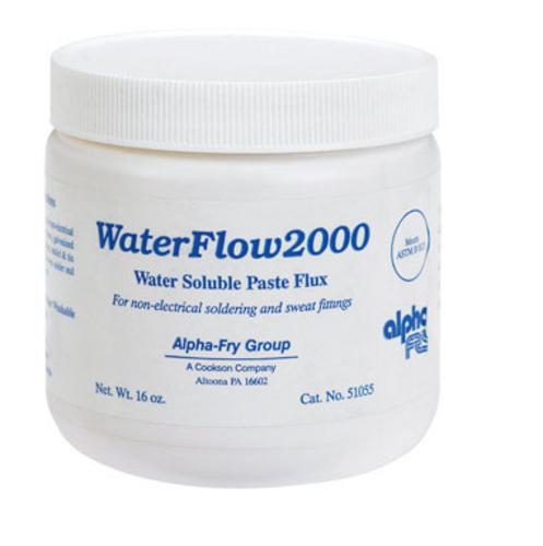 Alpha 51055 Waterflow 2000 Water Soluble Paste Flux, 16 Oz