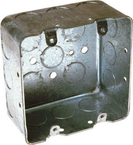 Raco 683 Drawn Steel 2 Gang Device Box, 2-1/8", 30.3 Cu. In.