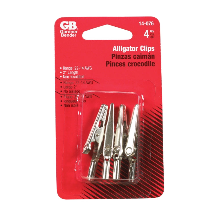 GB Electrical 14-076 Non-Insulated Alligator Clip, 2"