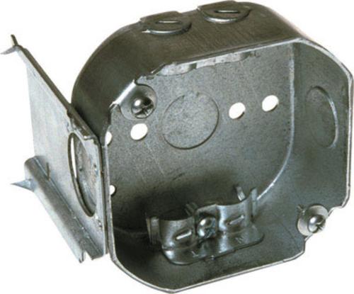 Raco 160 Steel Octagon Box With "J" Bracket, 4", 15.5 Cu. In.