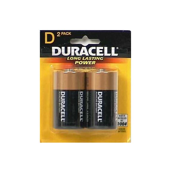 Duracell MN1300B2Z Alkaline Battery, 1.5 Volt, CD/2