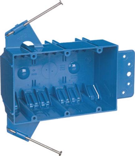 Carlon B344AB PVC 3 Gang Outlet Box, 44 Cu. In.