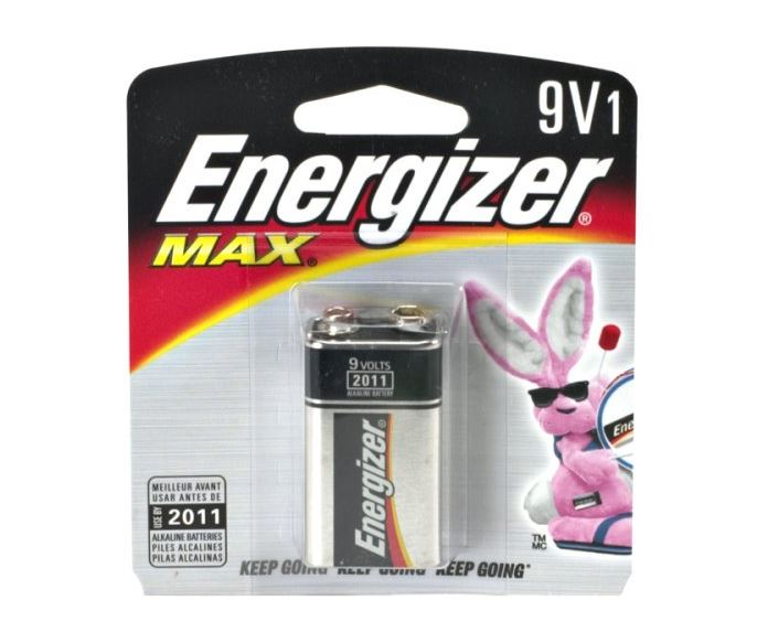 Energizer 522BP Alkaline  Battery, 9 Volt