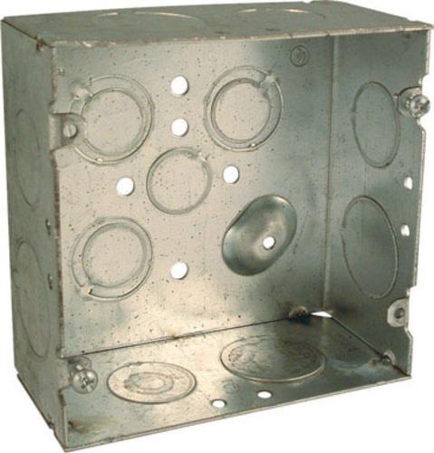 Raco 8265 Steel Square Box, 4-11/16", 1-1/2", 42.0 Cu. In.