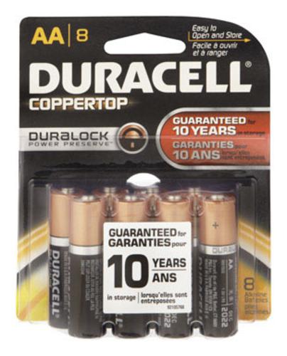 Duracell 03761 Alkaline Battery, 1.5 Volt, AA