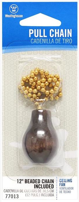 Westinghouse 77013 Decorative Pull Chains For Ceiling Fans, 12"