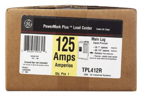 GE TPL412RP Outdoor Main Lug Load Center, 125 Amp