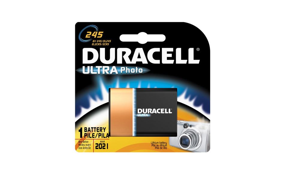 Duracell DL245BPK Photo Battery, 6 Volt
