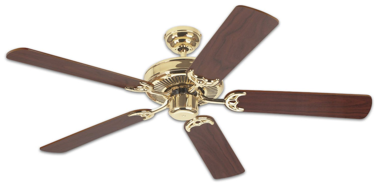 Westinghouse 78021 Contractor's Choice Ceiling Fan, 52", Polished Brass
