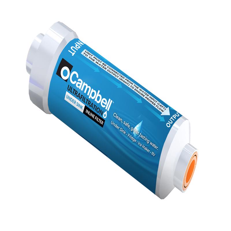 Campbell ULTUNDERSINK Ultrafiltration+ Under Sink In-Line Water Filter, 75 GPM