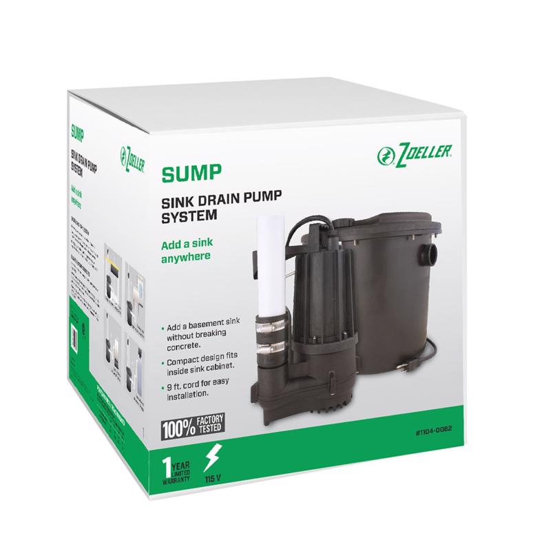 Zoeller 1104-0082 Sink Pump System, 115 Volt