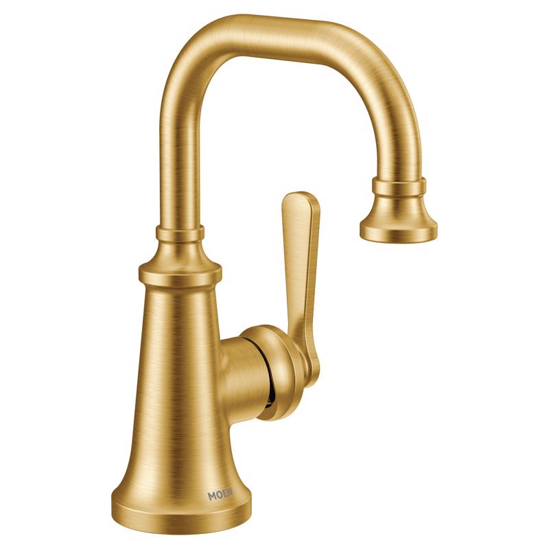 Moen S44101BG Colinet One-Handle Bathroom Faucet, Brushed Gold
