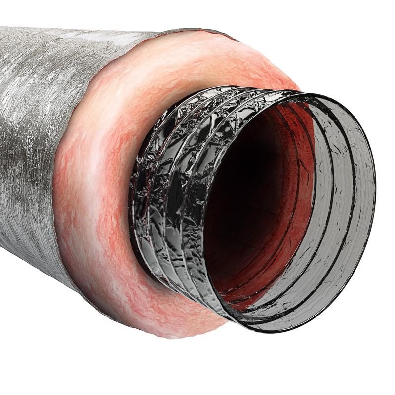 Imperial MEA-0625-6 Insulated Flexible Duct, 6 Inch x 25 Feet