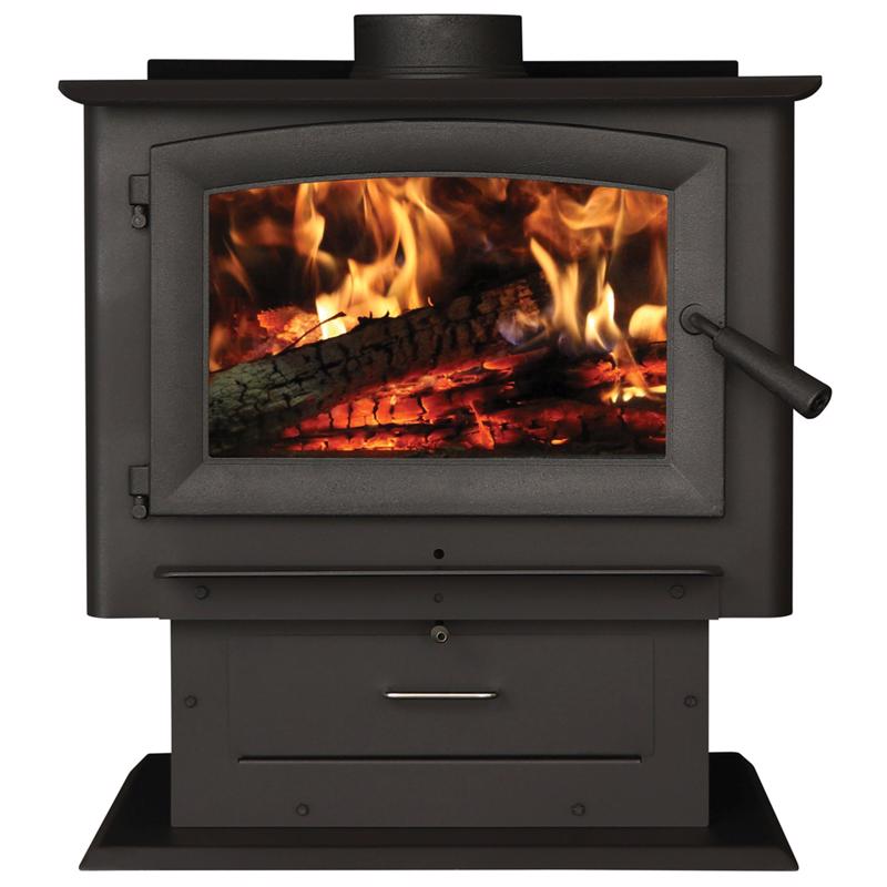 US Stove US2000E-P Wood Burning Stove, 89000 BTU