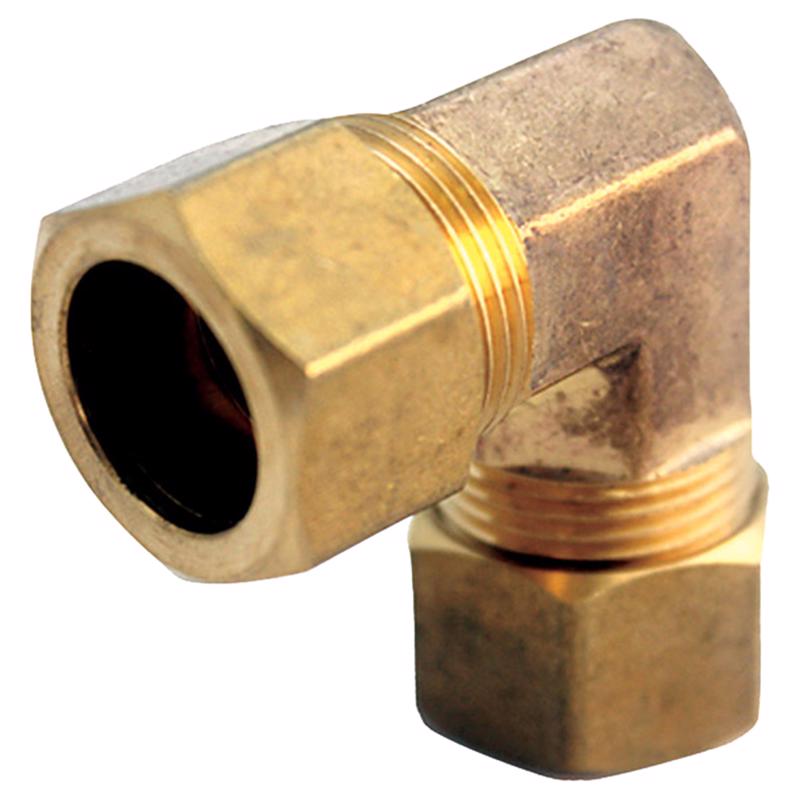 Homeplus+ 6JC121010711012 Compression 90 Degree Elbow, Brass