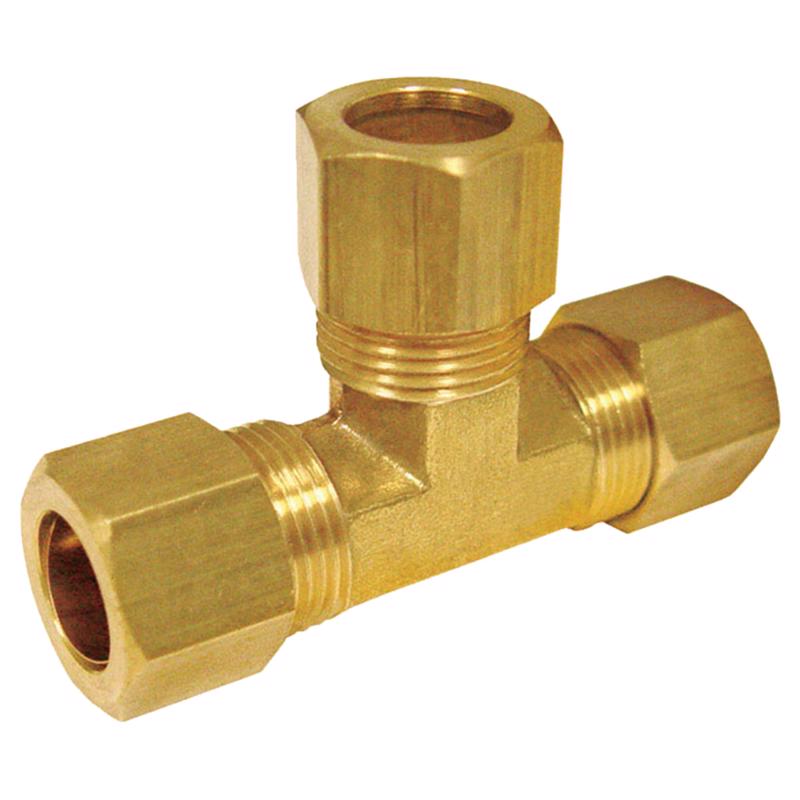 Homeplus+ 6JC126310701016 Compression Tee, Brass