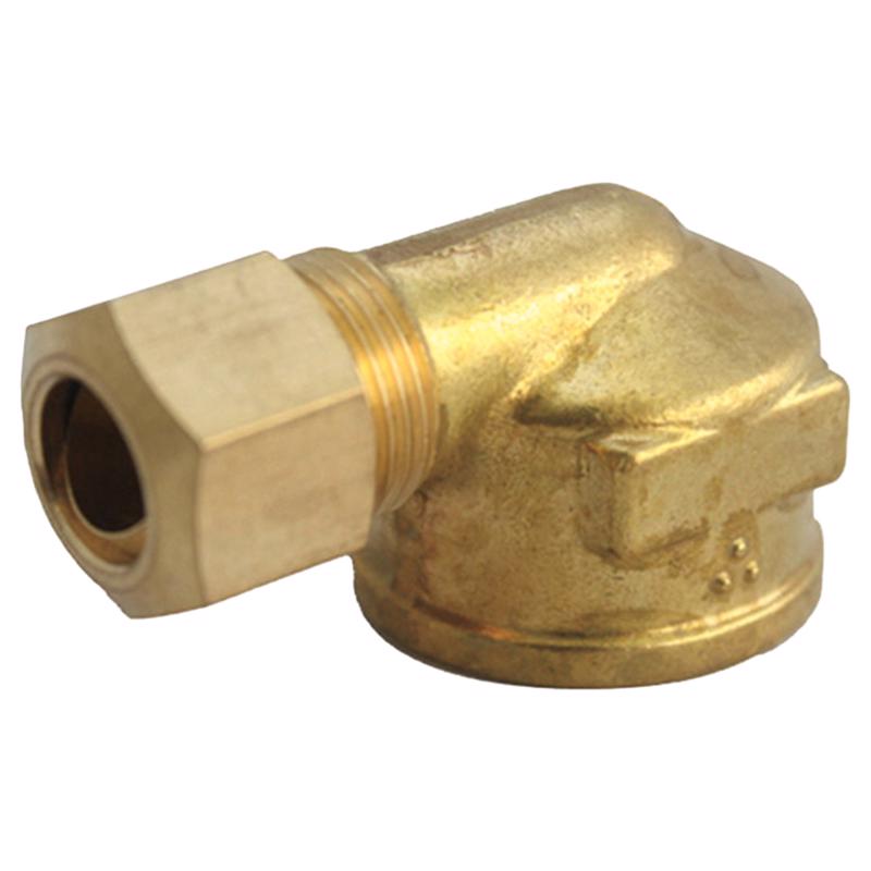 Homeplus+ 6JC121010711040 Compression 90 Degree Elbow, Brass