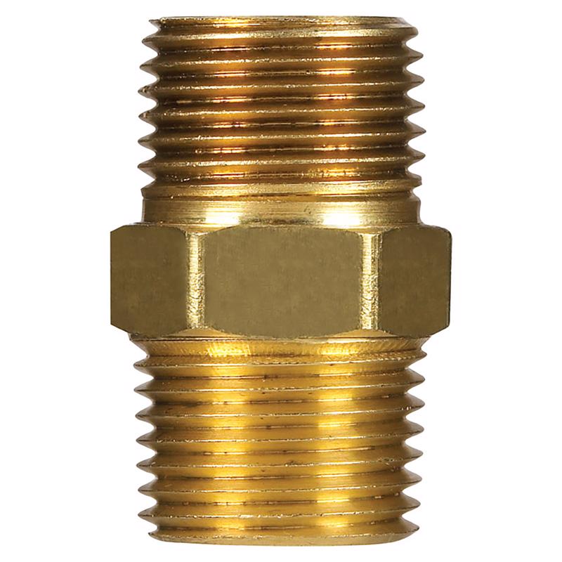 Homeplus+ 6JC101010721016 Reducing Hex Nipple, Brass