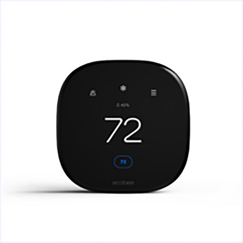 Ecobee EB-STATE6L-02 Touch Screen Smart Thermostat, Black