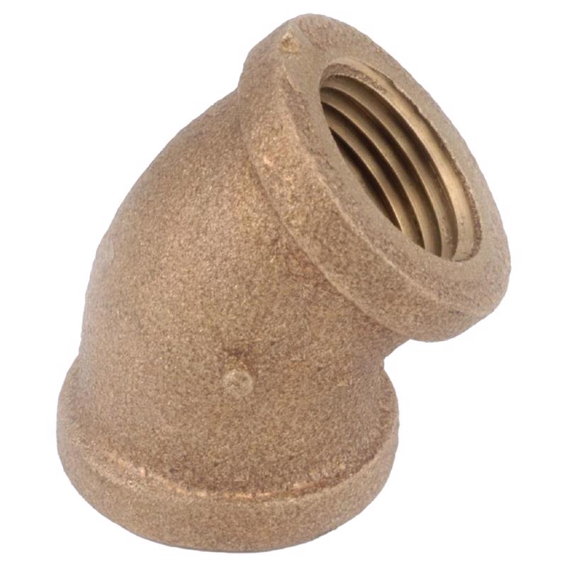 Anderson Metals 738107-12AH 45 Degree Elbow, Brass