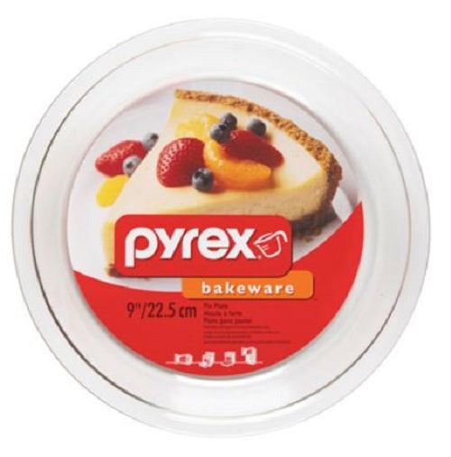 Pyrex 6001003 Clear Glass Plate, Plate Diameter: 9"