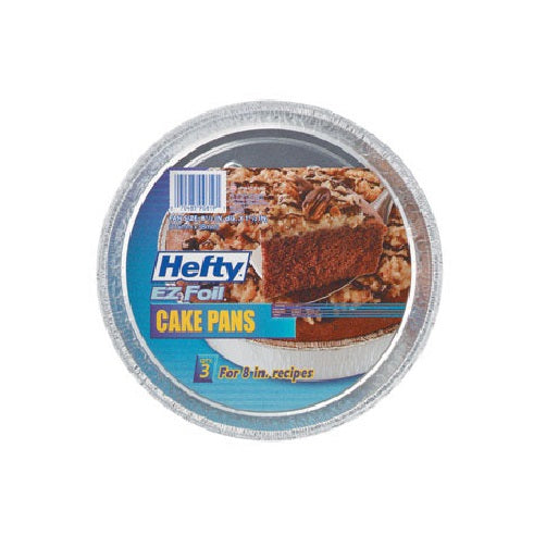 Hefty 90819 E-Z Foil Round Cake Pan, 8-1/2" x 1-5/6"